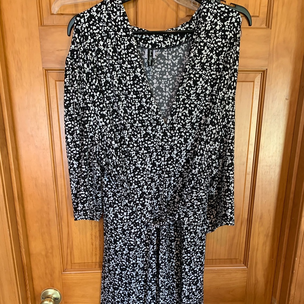 Animal Print Wrap Dress